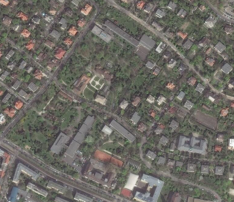 Műholdkép a Budai Campus területéről